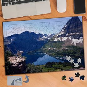 045 Dağların Arasında Göl Manzarası 240 Parça Puzzle Yapboz Tablo