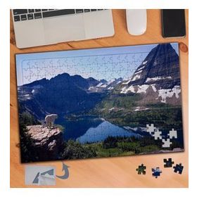 045 Dağların Arasında Göl Manzarası 240 Parça Puzzle Yapboz Tablo
