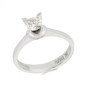 0,47 ct Pırlanta Tek Taş Yüzük