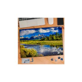 049 Yeşil Ağaçlar Doğa Manzarası 240 Parça Puzzle Yapboz Tablo