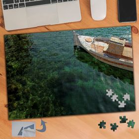 050 Deniz ÜStünde Tekne 240 Parça Puzzle Yapboz Tablo