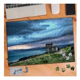 051 Deniz Kenarında Terk Edilmiş Ev 240 Parça Puzzle Yapboz Tablo