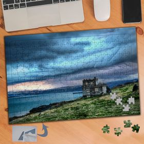 051 Deniz Kenarında Terk Edilmiş Ev 240 Parça Puzzle Yapboz Tablo