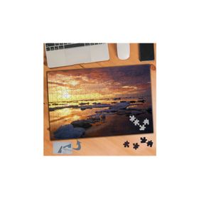 054 Göle Yansıyan Gün Batımı 240 Parça Puzzle Yapboz Tablo