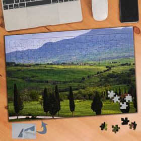 056 Doğal Yaşam Şirin Köy Kasabası 240 Parça Puzzle Yapboz Tablo