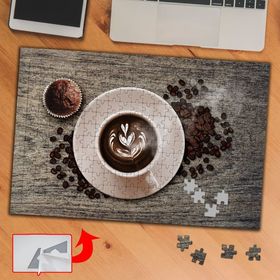 059A2 Desenli Cappuccino Fincan 240 Parça Puzzle Yapboz Tablo