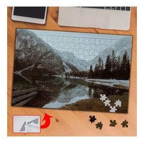 06 Doğa Dağlar Göl Kapalı Hava 240 Parça Puzzle Yapboz Tablo