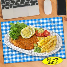 0631 Piknik Örtüsünün Üstünde Fast Food 240 Parça Puzzle Yapboz