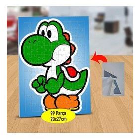 065 Gülümseyen Sevimli Dinazor 99 Parça Puzzle Yapboz Tablo