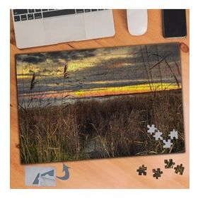065 Uzun Sararmış Otlar Manzara 240 Parça Puzzle Yapboz Tablo