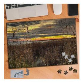 065 Uzun Sararmış Otlar Manzara 240 Parça Puzzle Yapboz Tablo