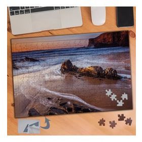 066 Denizdeki Kaya Parçaları Manzara 240 Parça Puzzle Yapboz Tablo