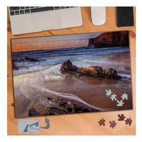 066 Denizdeki Kaya Parçaları Manzara 240 Parça Puzzle Yapboz Tablo