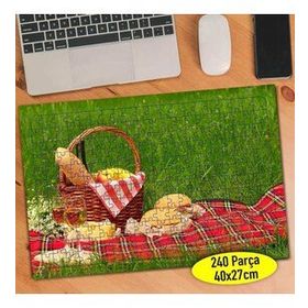 066 Yeşil Çimenler Üstünde Piknik Sepeti 240 Parça Puzzle Yapboz
