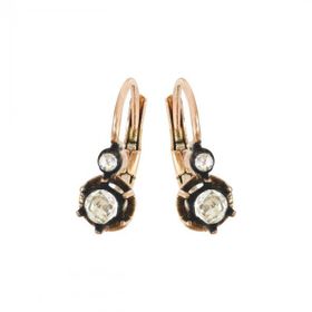 0,71 Ct Pırlantalı Elmas Küpe