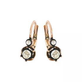 0,71 Ct Pırlantalı Elmas Küpe