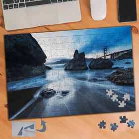 071 Deniz Üstü Köprü Ve Kayalıklar 240 Parça Puzzle Yapboz Tablo