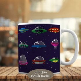07672 Ufo Uzay Gemileri Gök Bilimleri Kupa Bardak
