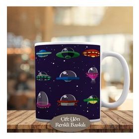 07672 Ufo Uzay Gemileri Gök Bilimleri Kupa Bardak