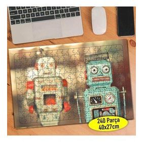 0777 Nostajik Robot Oyuncaklar Fotoğrafı 240 Parça Puzzle Yapboz
