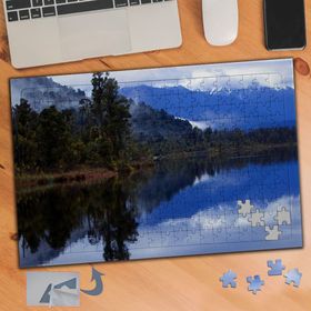 079 Göle Yansıyan Doğa Manzarası 240 Parça Puzzle Yapboz Tablo