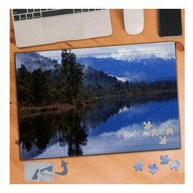 079 Göle Yansıyan Doğa Manzarası 240 Parça Puzzle Yapboz Tablo
