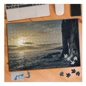 082 Gün Batımında Deniz Manzarası 240 Parça Puzzle Yapboz Tablo