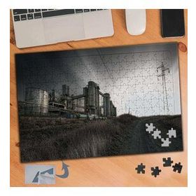 083 Yol Kenarında Fabrika 240 Parça Puzzle Yapboz Tablo
