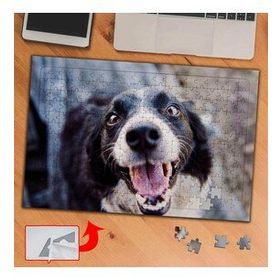 0868 Sevinçli Küçük Köpek 240 Parça Puzzle Yapboz Tablo