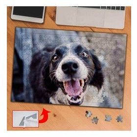 0868 Sevinçli Küçük Köpek 240 Parça Puzzle Yapboz Tablo