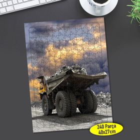 0869920 Yüksek Tekerlek Hafriyat Kamyonu 240 Parça Puzzle Yapboz
