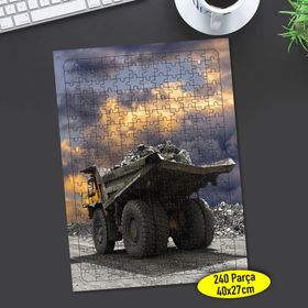 0869920 Yüksek Tekerlek Hafriyat Kamyonu 240 Parça Puzzle Yapboz