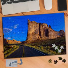 090 Uzayan Yol ve Taş Kayalıklar 240 Parça Puzzle Yapboz Tablo