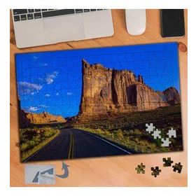 090 Uzayan Yol ve Taş Kayalıklar 240 Parça Puzzle Yapboz Tablo