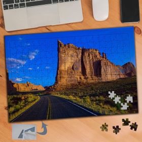 090 Uzayan Yol ve Taş Kayalıklar 240 Parça Puzzle Yapboz Tablo