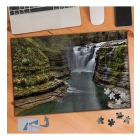 091 Tabiat Harikası Şelale Manzarası 240 Parça Puzzle Yapboz Tablo