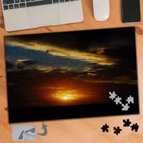 092 Kararmış Gökyüzü Gün Batımı 240 Parça Puzzle Yapboz Tablo