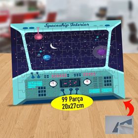 0923 Gezegen Boşluğu Ve Uzay Mekiği 99 Parça Puzzle Yapboz Tablo