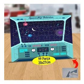 0923 Gezegen Boşluğu Ve Uzay Mekiği 99 Parça Puzzle Yapboz Tablo