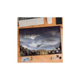 093 Gri Gökyüzü Ve Taş Yığınları 240 Parça Puzzle Yapboz Tablo