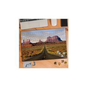 096 Uzun İnce Bir Yol Manzara 240 Parça Puzzle Yapboz Tablo