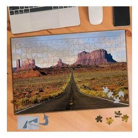 096 Uzun İnce Bir Yol Manzara 240 Parça Puzzle Yapboz Tablo