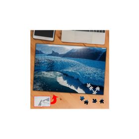 099 Kar Tutmuş Çimenler Göl Doğa 240 Parça Puzzle Yapboz Tablo