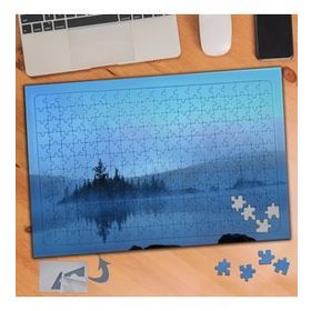 099 Sisli Göl Doğa Manzarası 240 Parça Puzzle Yapboz Tablo