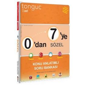 0'dan 7'ye Sözel Konu Anlatımlı Soru Bankası Tonguç Akademi Yayınları