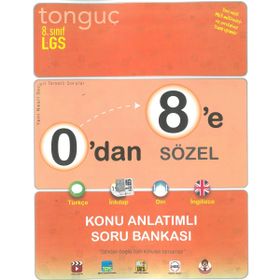 0’dan 8’e Sözel Konu Anlatımlı Türkçe İnkılap Tarihi İngilizce Din Kültürü Soru Bankası: