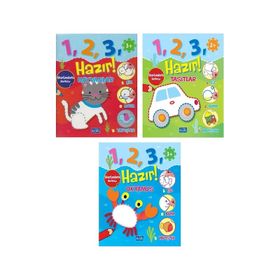 1 2 3 Hazır Serisi Hayvanlar-Taşıtlar- Okyanus 3 Kitap - Parıltı Yayıncılık