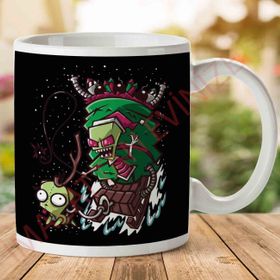 1-2271 Zim Stole Xmas The Grinch The Invader Baskılı Seramik Kupa Bardak