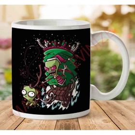 1-2271 Zim Stole Xmas The Grinch The Invader Baskılı Seramik Kupa Bardak
