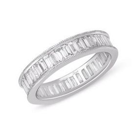 1.59 ct Modern Tasarım Tamtur Baget Pırlanta Yüzük
